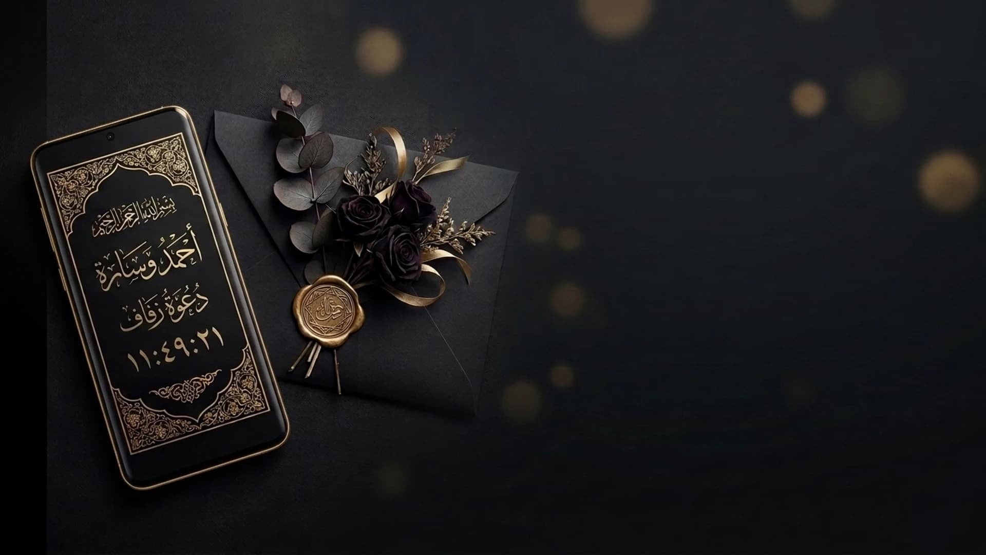 Zaffa Luxury Wedding Invitation Background